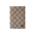 GUCCI Men's Beige & Ebony Canvas Passport Holder | 795229