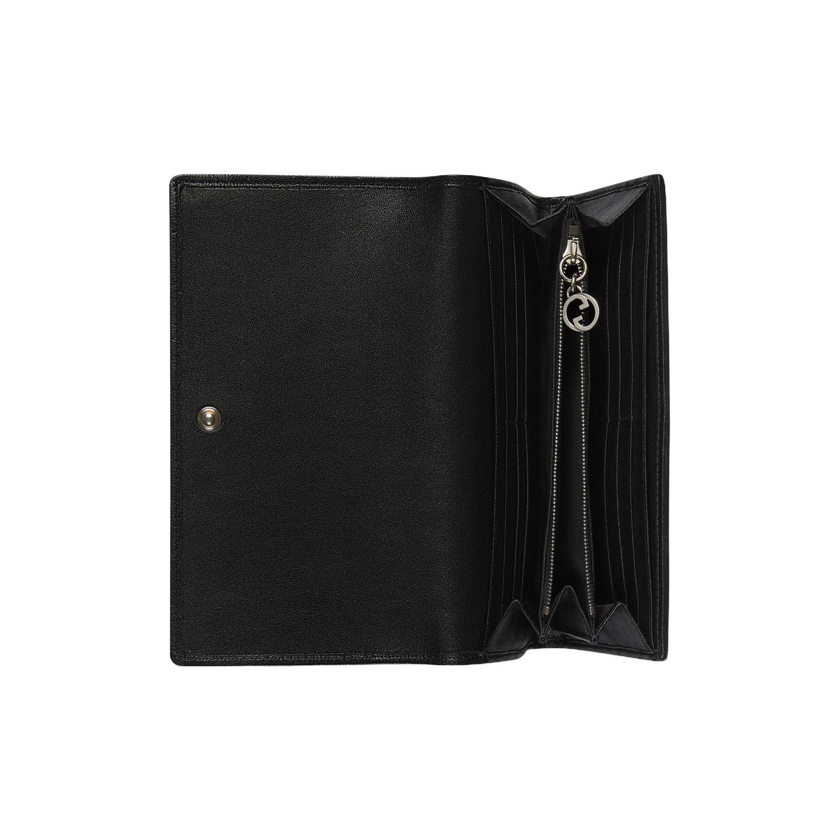 GUCCI Blondie Women's Black Leather Long Wallet | 760302