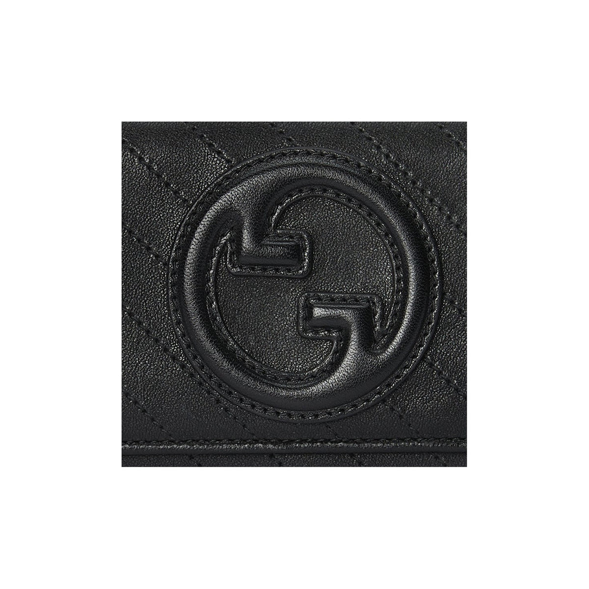 GUCCI Blondie Women's Black Leather Long Wallet | 760302