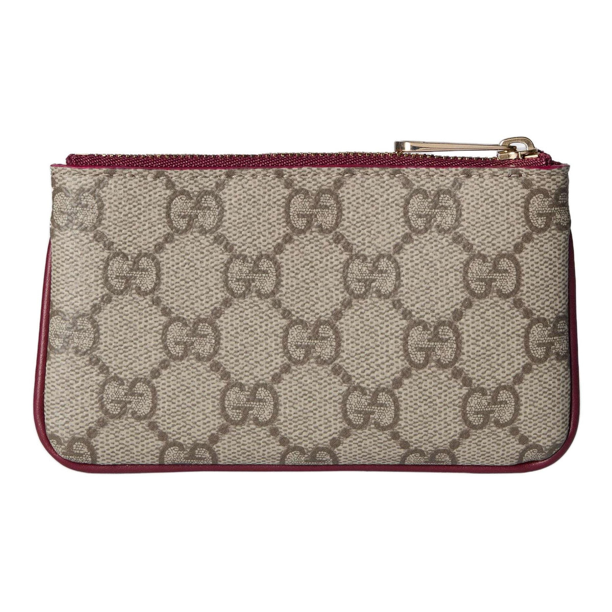 GUCCI Unisex Beige & Brown Dog Detail Coin & Key Pouch | 818768