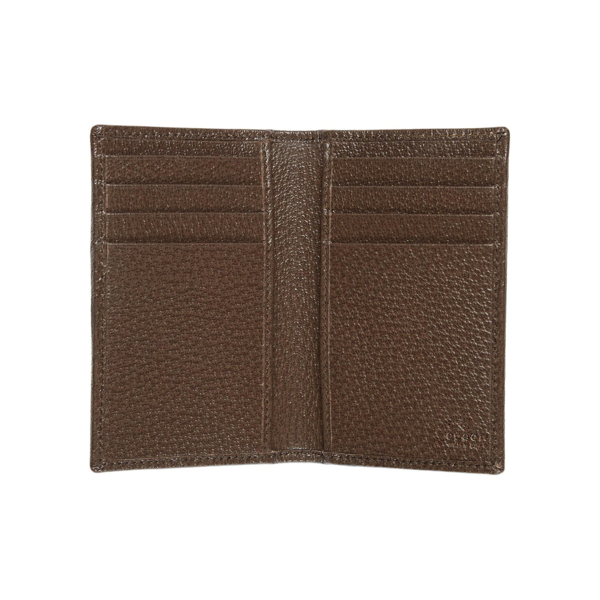 GUCCI Women's Brown Leather Bifold Card Holder | 834691