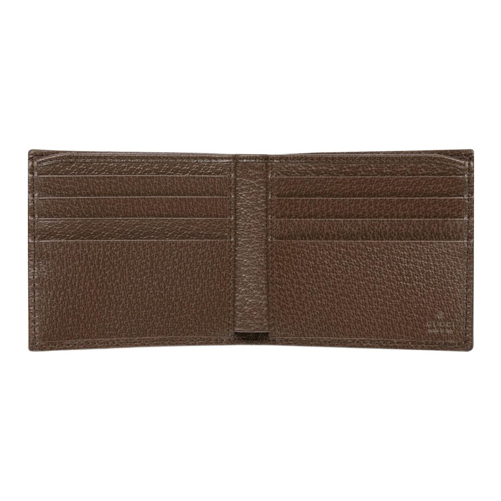 GUCCI Men's Green GG Monogram Coated Fabric Bifold Wallet | 834271