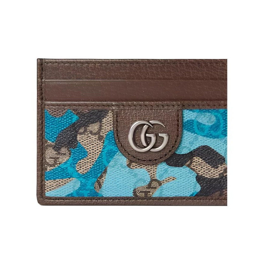 GUCCI Women's Multicolor GG Monogram Leather Card Holder | 834795