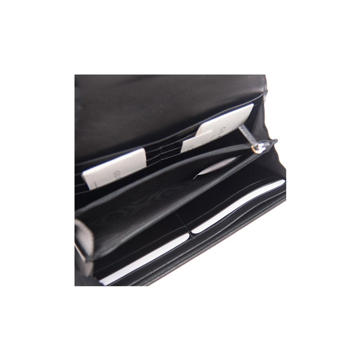 GUCCI GG Marmont Women's Black Quilted Leather Long Wallet | 443436