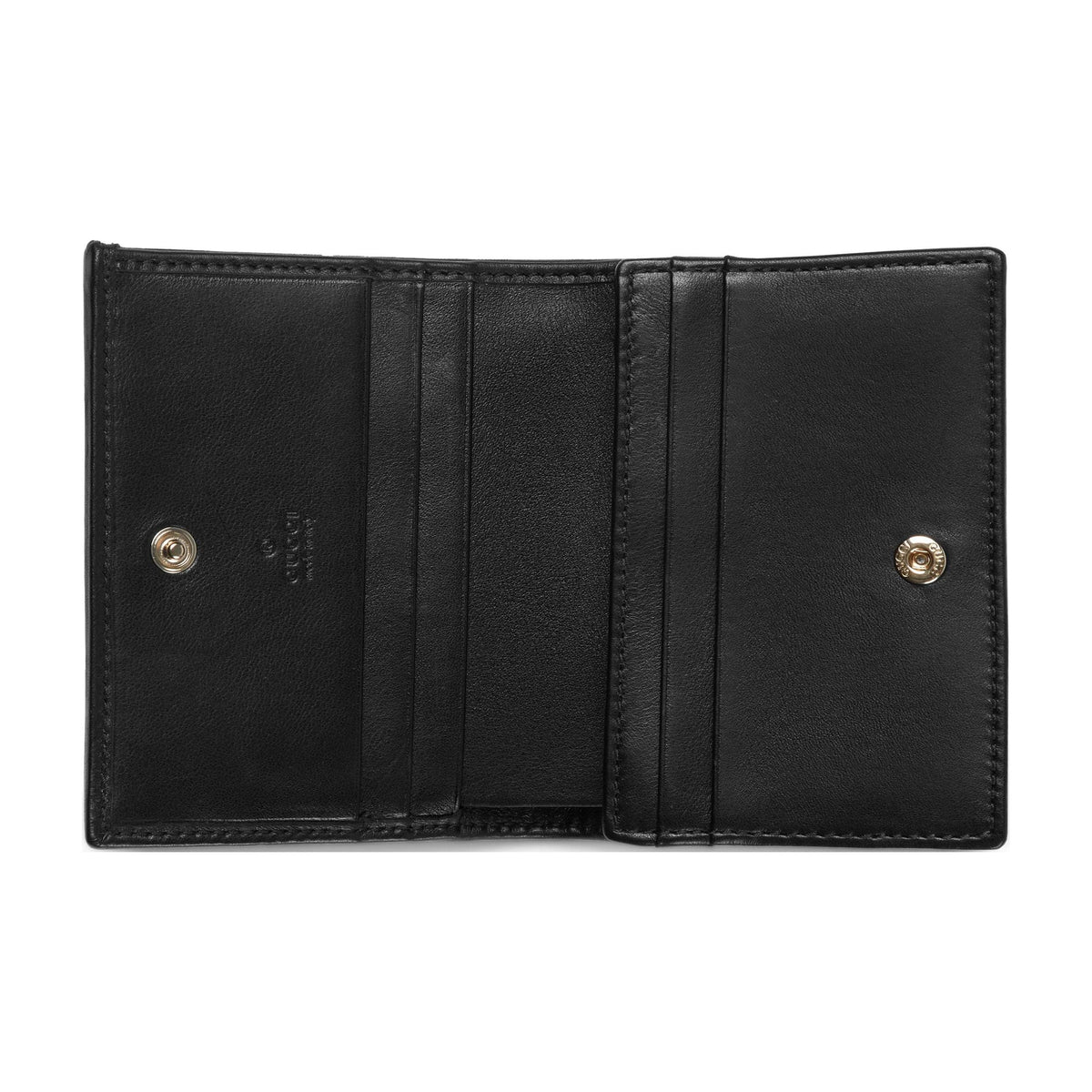 GUCCI Horsebit Women's Beige & Dark Brown GG Fabric Card Holder | 621887