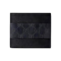 GUCCI Unisex Black Leather Small Flap Card Holder with Logo Print | 795480