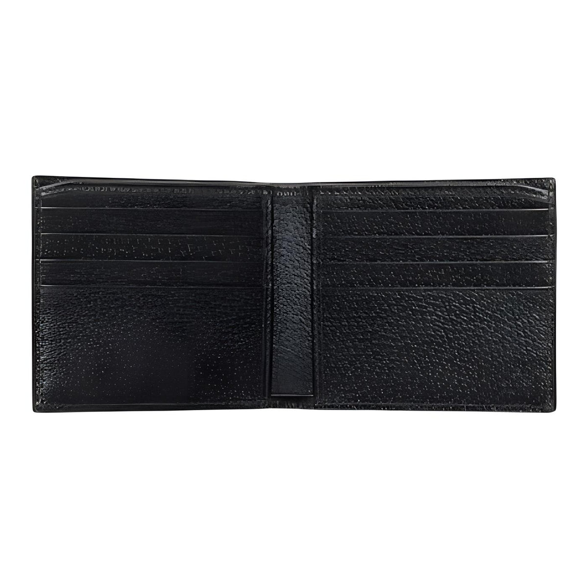 GUCCI Unisex Black Leather Small Flap Card Holder with Logo Print | 795480