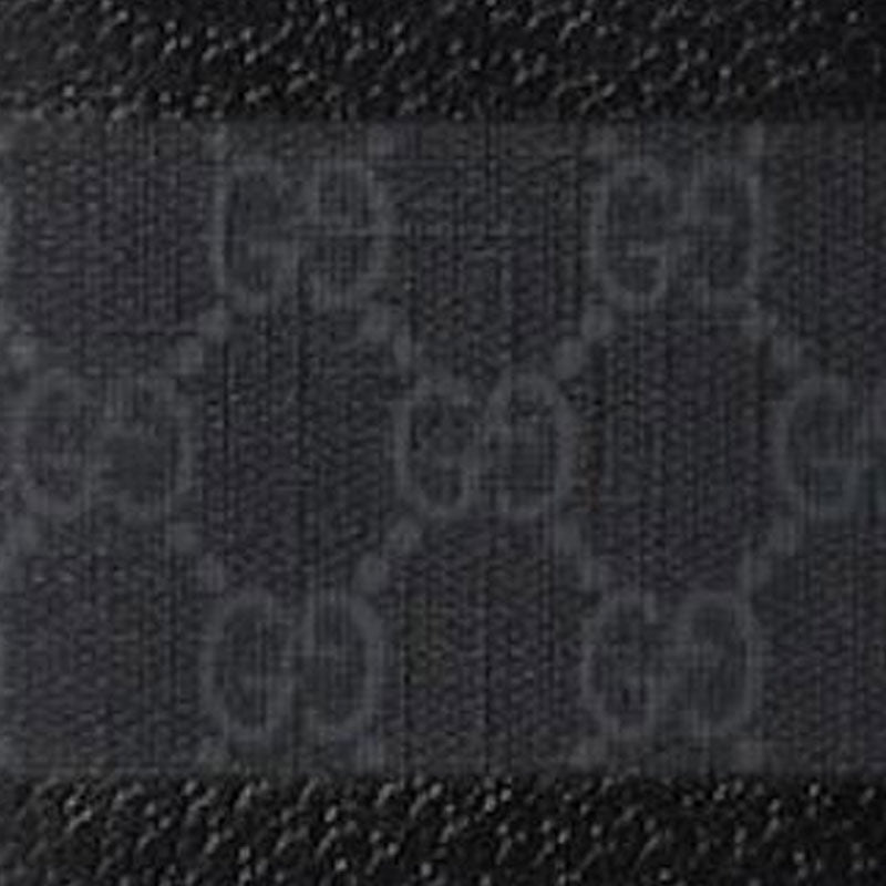 GUCCI Unisex Black Leather Card Holder with Classic Logo Print | 806151