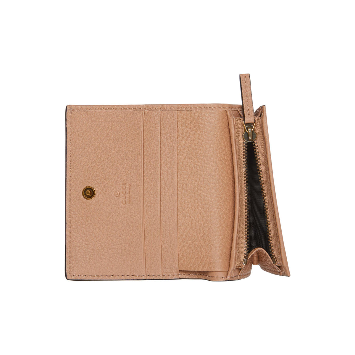 GUCCI Women's Rose Beige Python Skin Wallet with Antiqued Interlocking G | 746059
