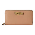 GUCCI Women's Beige Leather Wallet with Python Trim & Interlocking G | 750458