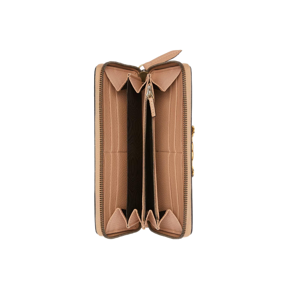 GUCCI Women's Beige Leather Wallet with Python Trim & Interlocking G | 750458