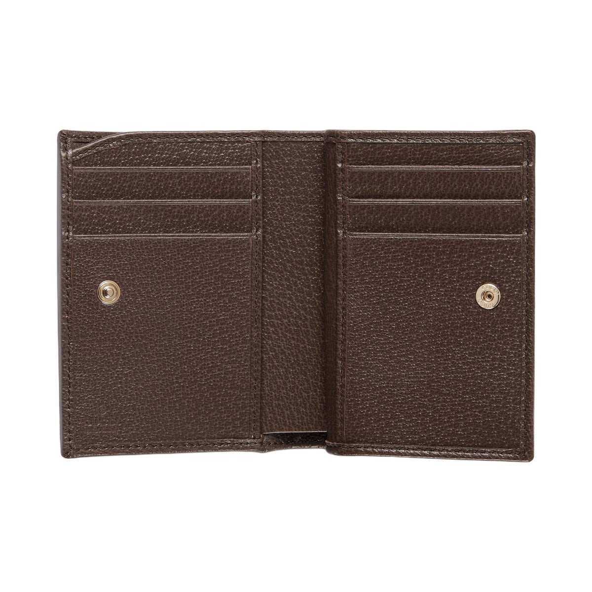 GUCCI Ophidia Women's Beige & Dark Brown GG Canvas Wallet | 838468
