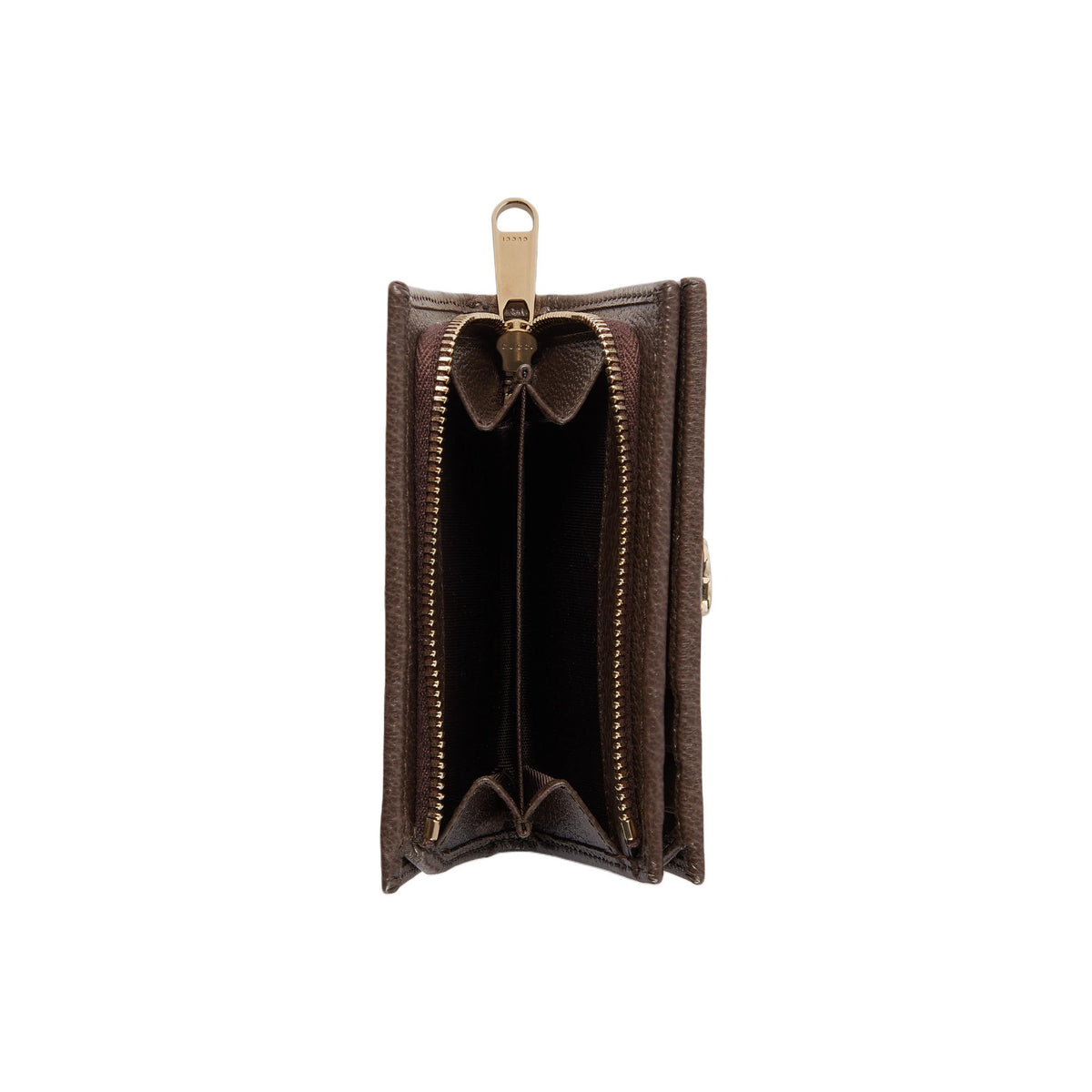 GUCCI Ophidia Women's Beige & Dark Brown GG Canvas Wallet | 838468