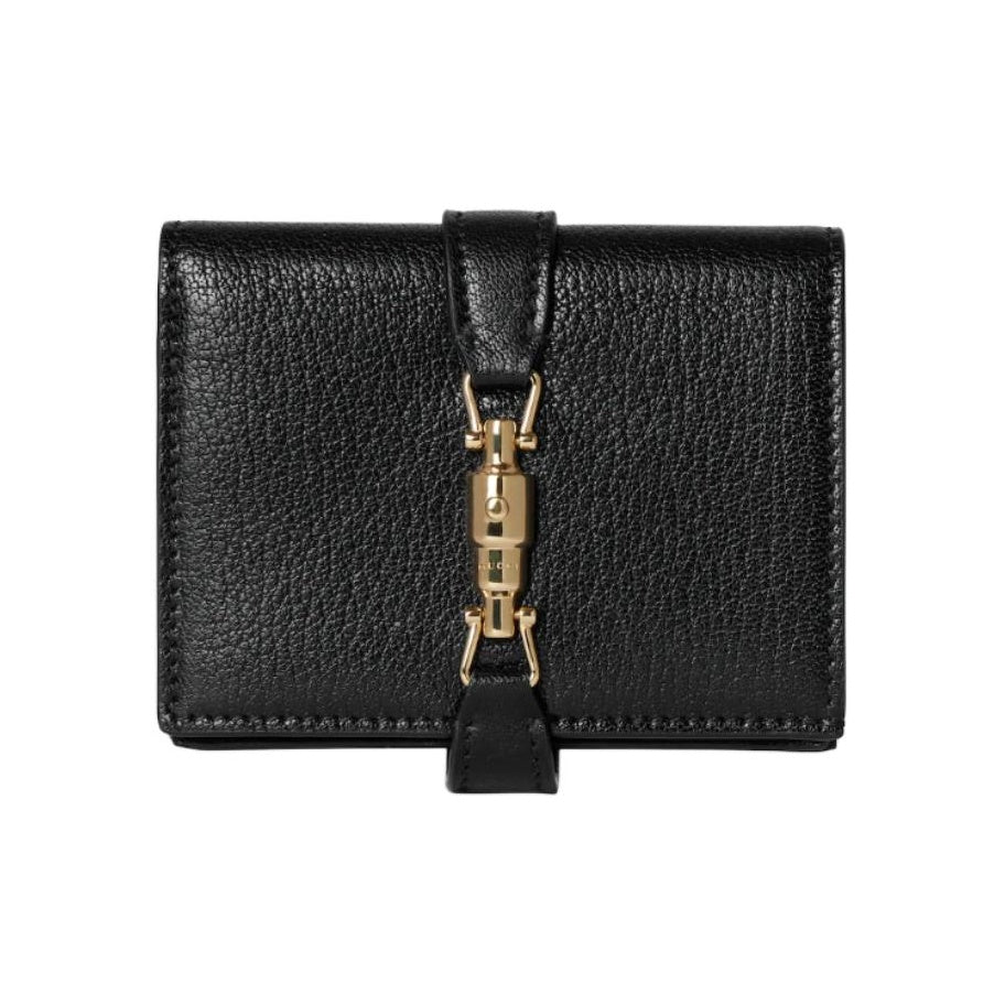 GUCCI Jackie Women's Medium Black Leather Wallet | 867166