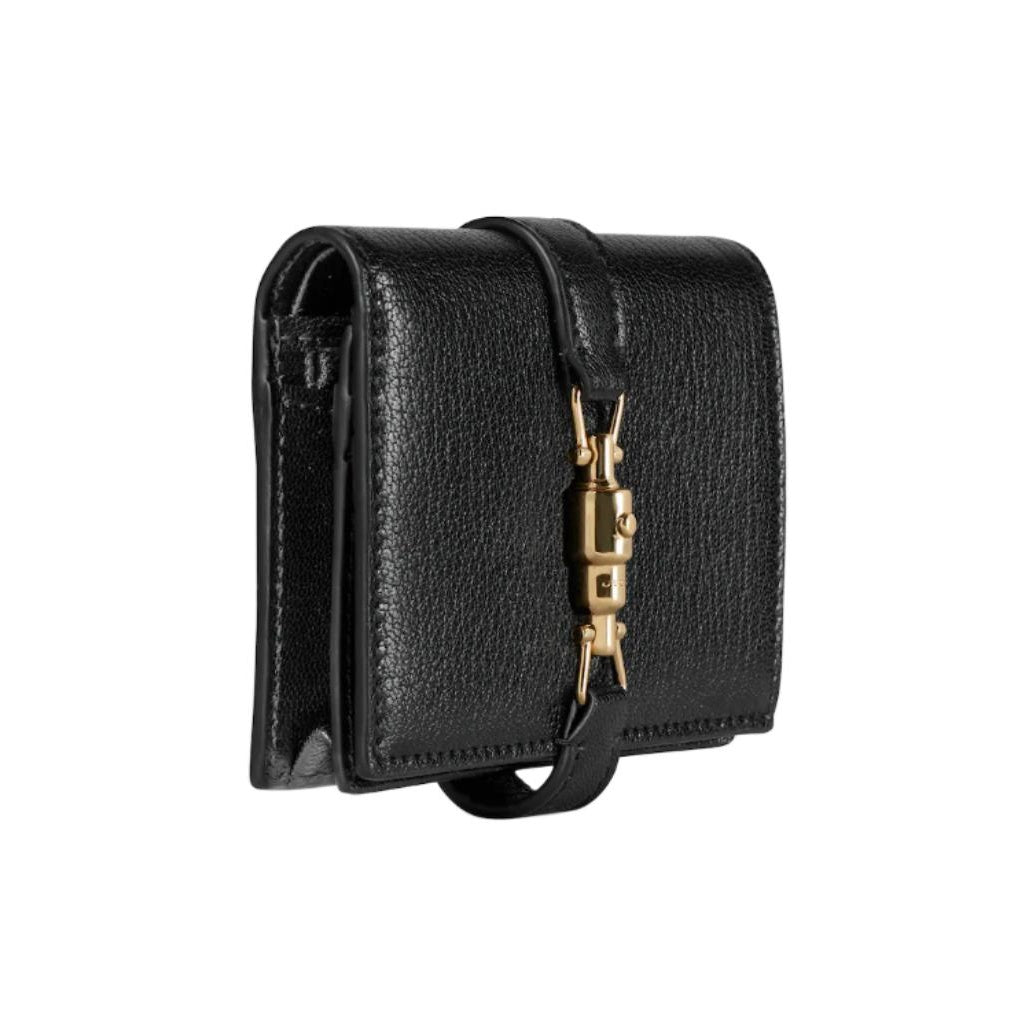 GUCCI Jackie Women's Medium Black Leather Wallet | 867166