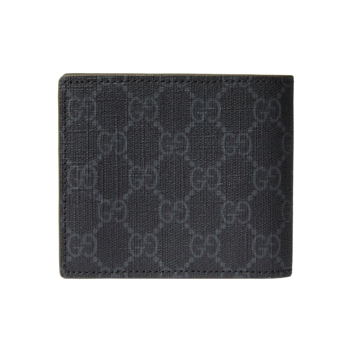 GUCCI Men's Black Canvas Wallet with Ceramic-Finish Brass Hardware | 768244