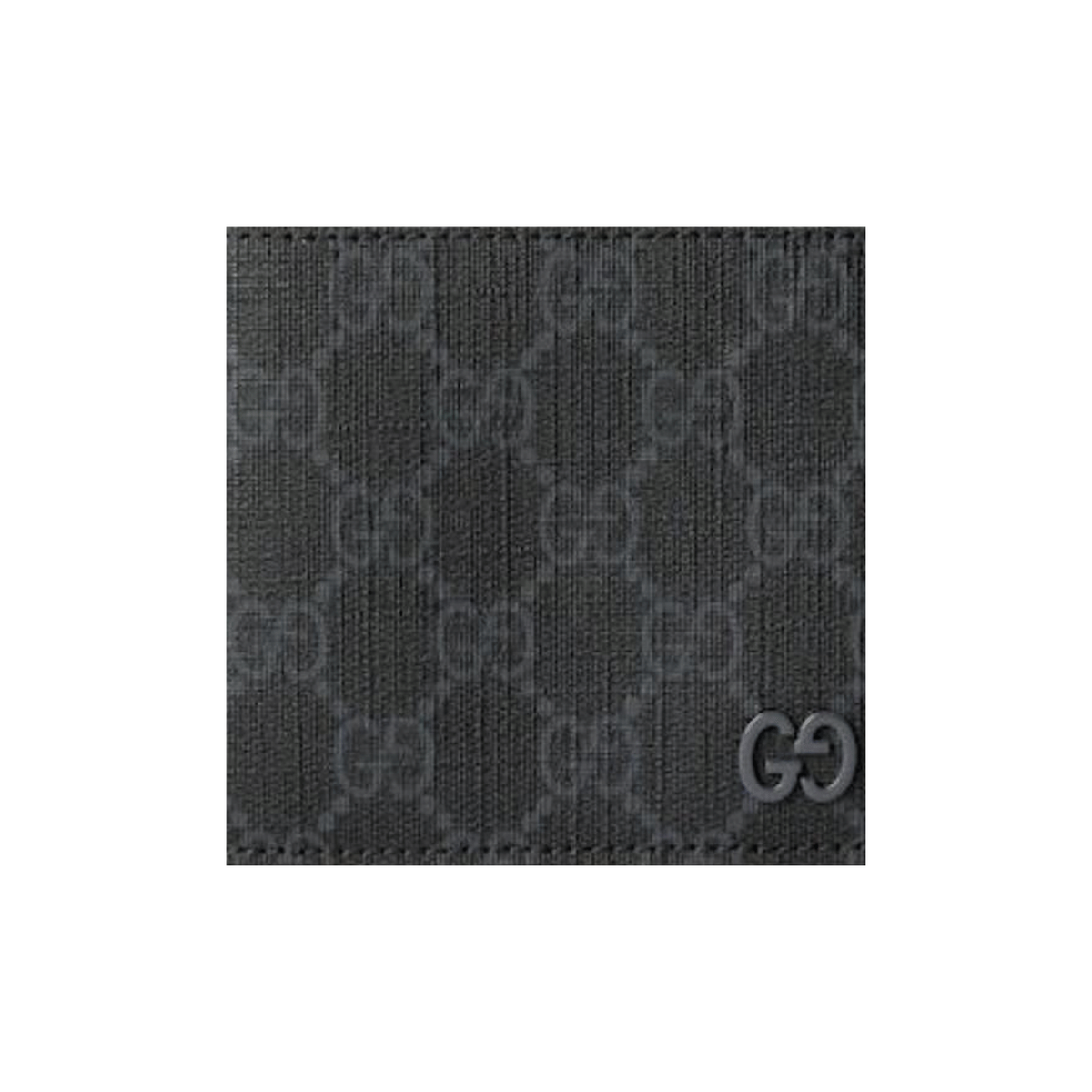 GUCCI GG Supreme Men's Black Canvas & Leather Flap Wallet | 768243