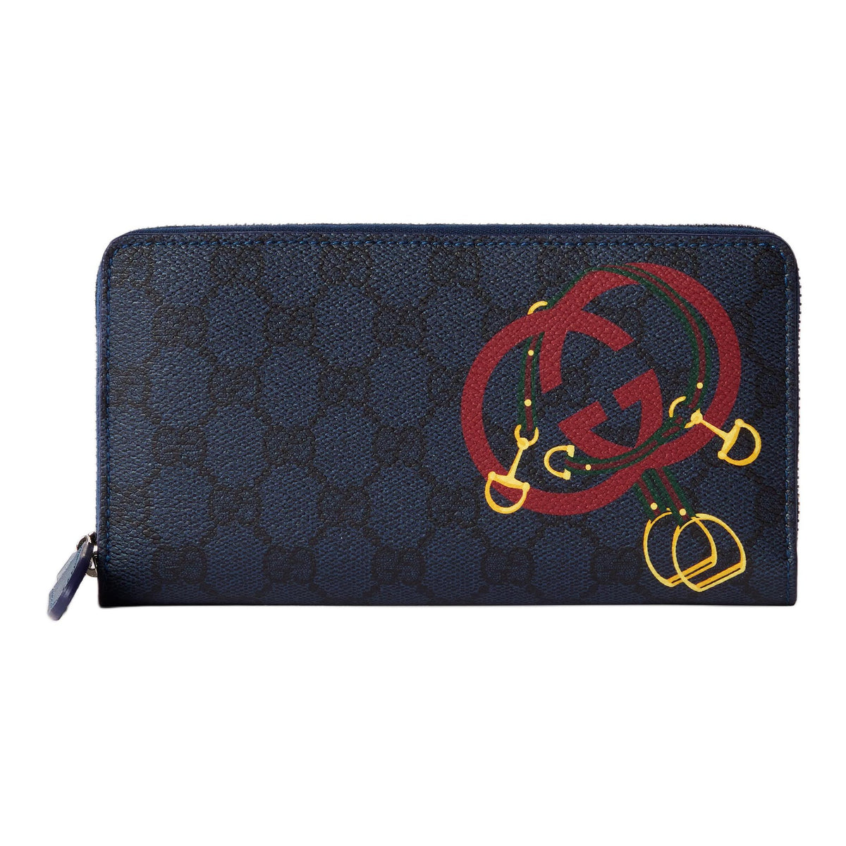 GUCCI Chinese New Year Men's Dark Blue Leather Wallet | 855680