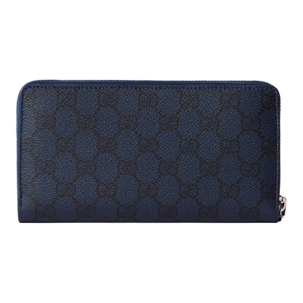 GUCCI Chinese New Year Men's Dark Blue Leather Wallet | 855680