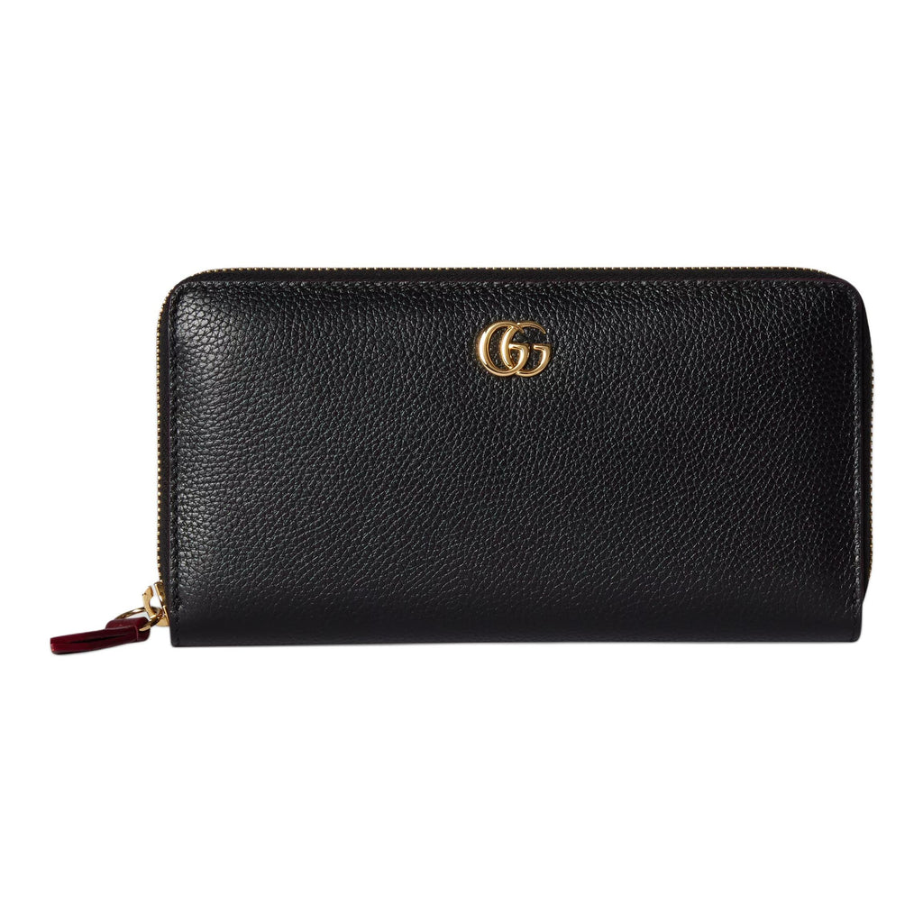 GUCCI GG Marmont Women's Black & Red Leather Wallet | 456117