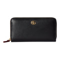 GUCCI GG Marmont Women's Black & Red Leather Wallet | 456117