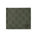 GUCCI Men's Forest Green GG Coated Fabric Bifold Wallet | 768244