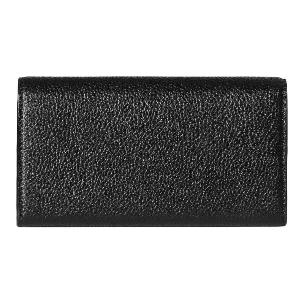 GUCCI Softbit Women's Black Grained Leather Wallet | 828147