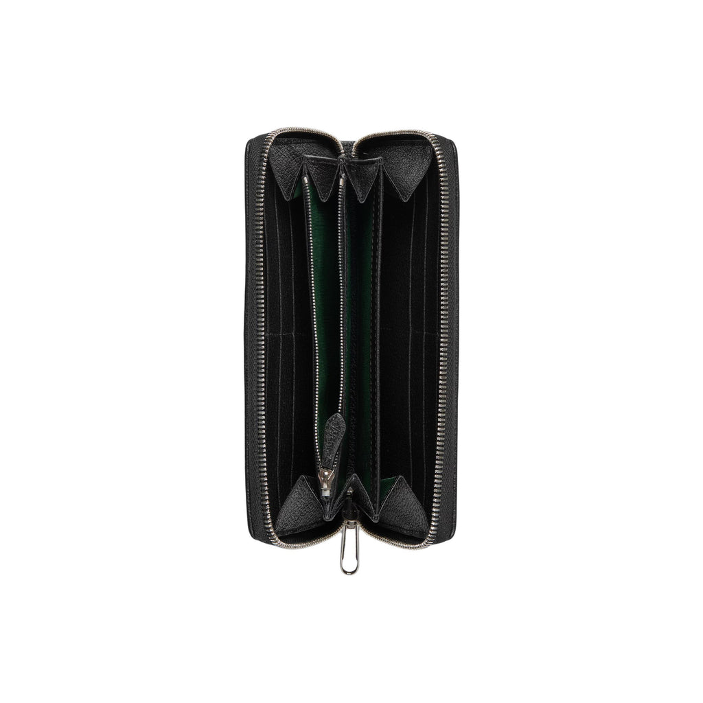 GUCCI Ophidia Men's Black Leather Zip Wallet | 834694