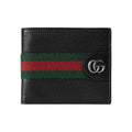 GUCCI Ophidia Men's Black Leather & Fabric Bifold Wallet | 834271