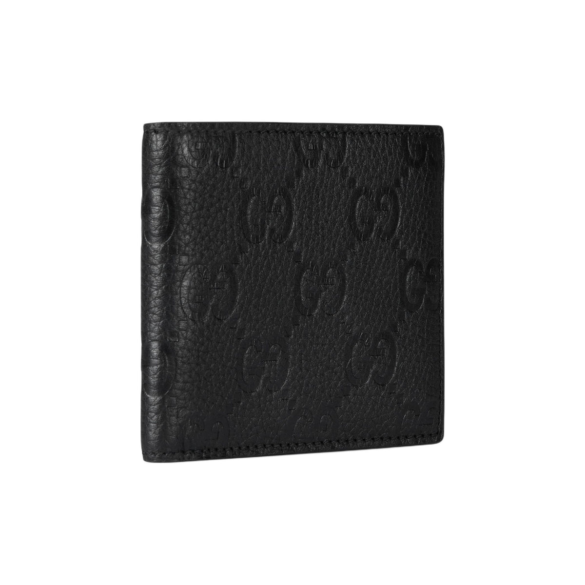 GUCCI IMPRINT Men's Black Leather Bifold Wallet | 835001
