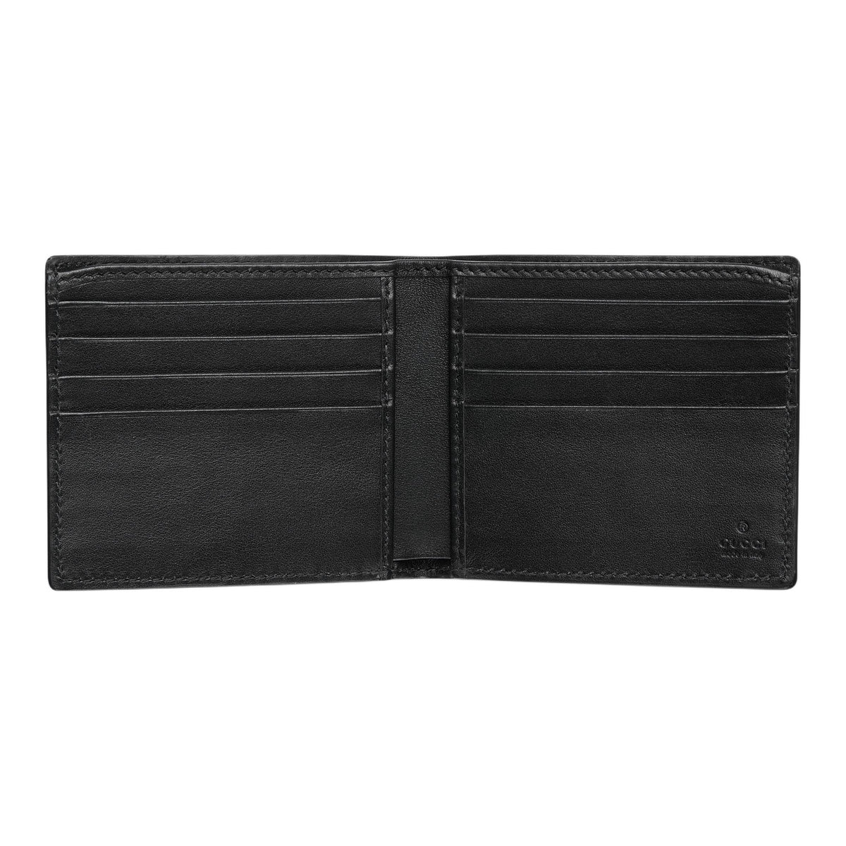 GUCCI IMPRINT Men's Black Leather Bifold Wallet | 835001