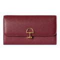 GUCCI SOFTBIT Women's Red Grained Leather Wallet | 828147