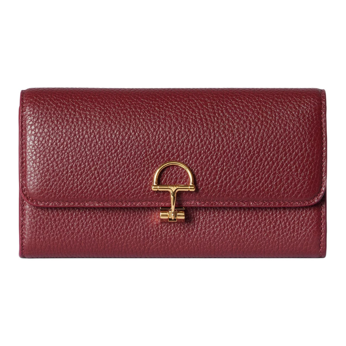 GUCCI SOFTBIT Women's Red Grained Leather Wallet | 828147