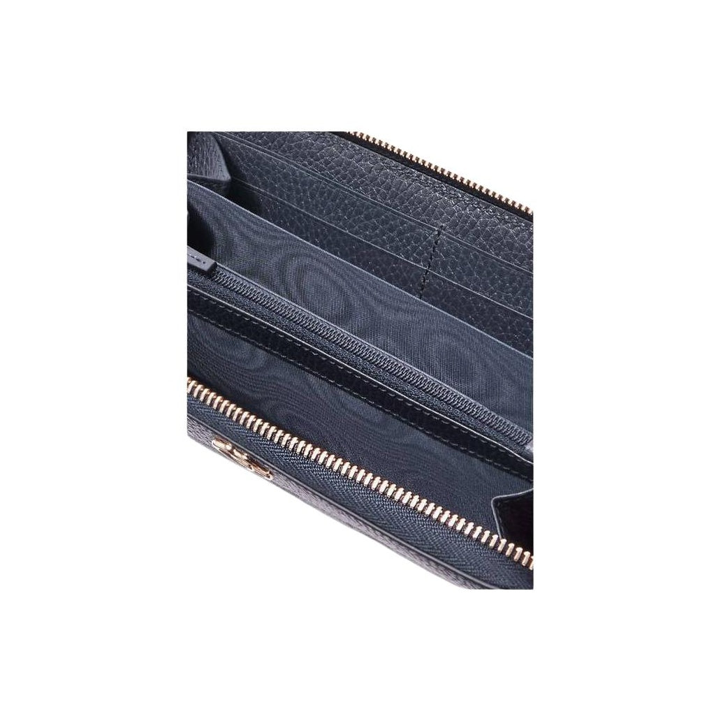 GUCCI GG Marmont Women's Beige & Blue Canvas & Leather Long Zip Wallet | 456117
