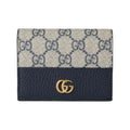 GUCCI Double G Women's Small Blue Leather Wallet | 658610