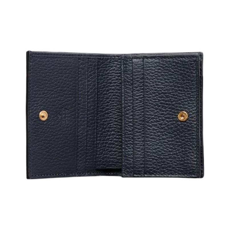 GUCCI Double G Women's Small Blue Leather Wallet | 658610