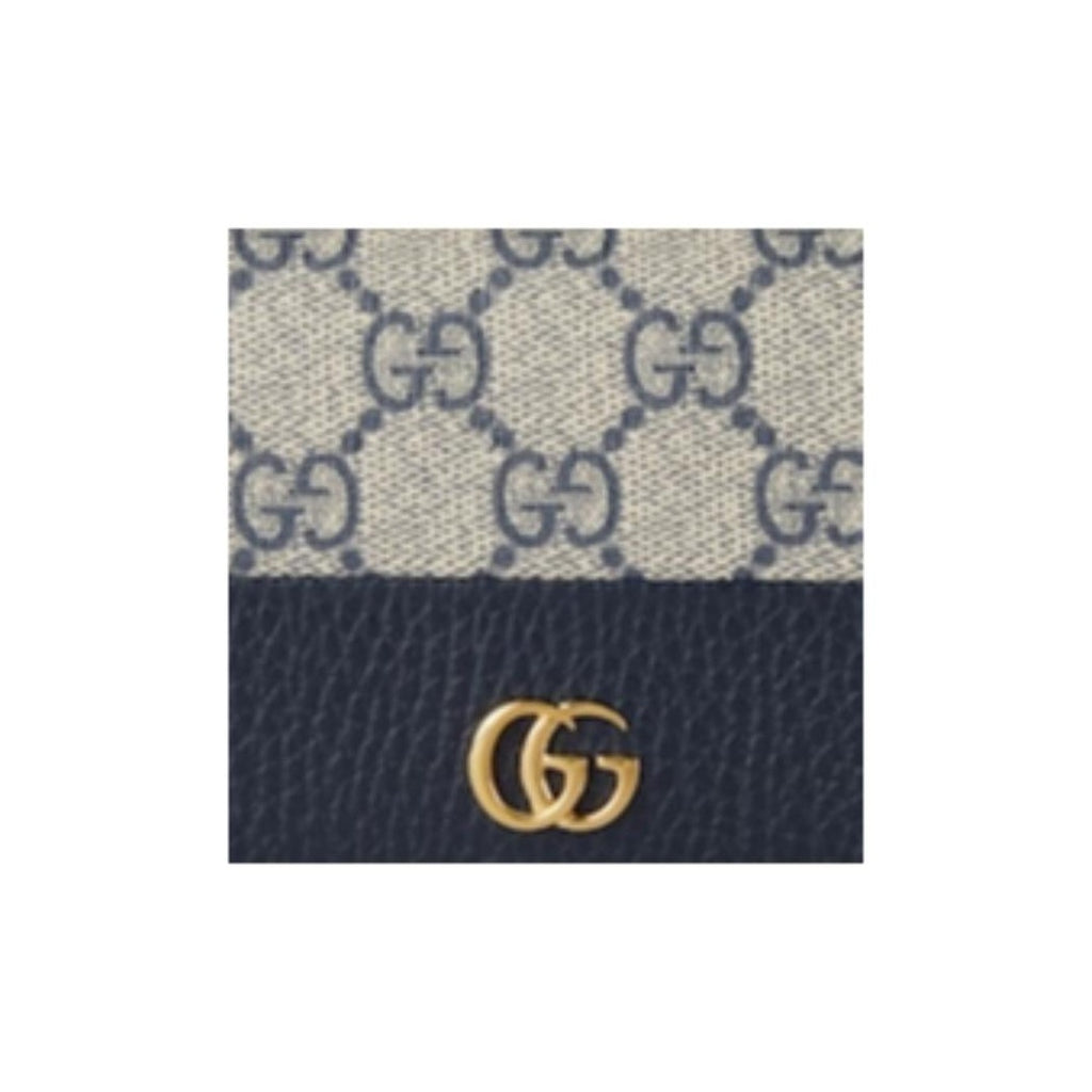 GUCCI Double G Women's Small Blue Leather Wallet | 658610