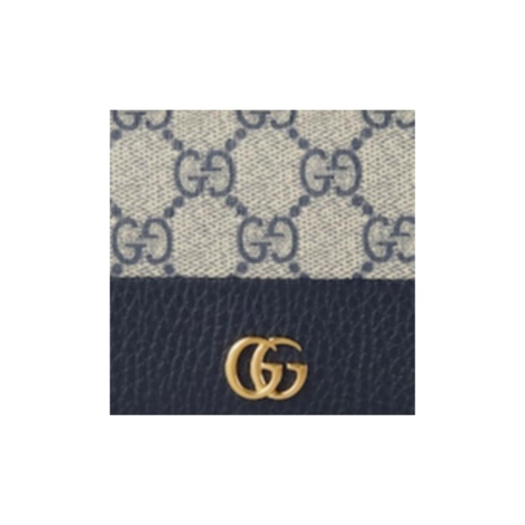 GUCCI Double G Women's Small Blue Leather Wallet | 658610