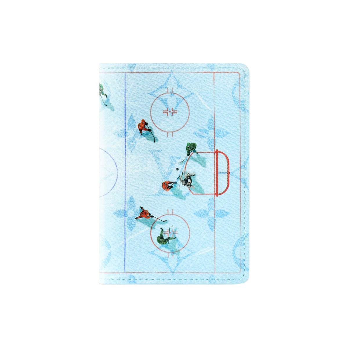 LOUIS VUITTON Pocket Organizer Ice Hockey Blue Coated Canvas Card Holder M3A539
