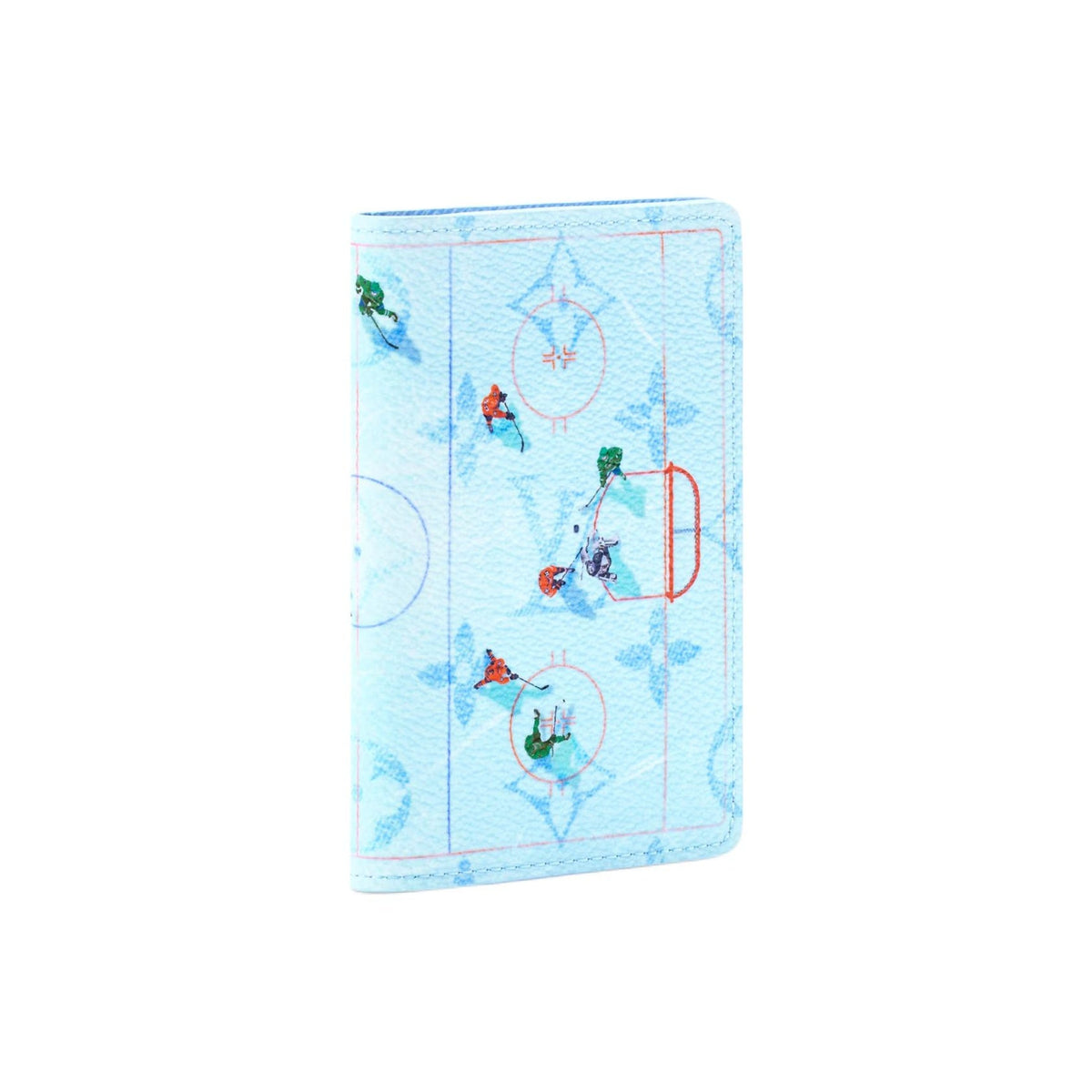 LOUIS VUITTON Pocket Organizer Ice Hockey Blue Coated Canvas Card Holder M3A539
