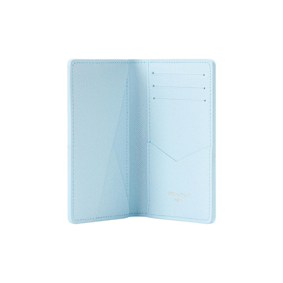 LOUIS VUITTON Pocket Organizer Ice Hockey Blue Coated Canvas Card Holder M3A539