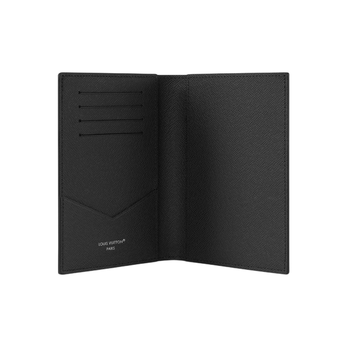 LOUIS VUITTON Dark Gray Coated Canvas Passport Holder with Rock Climbing Print M2B222