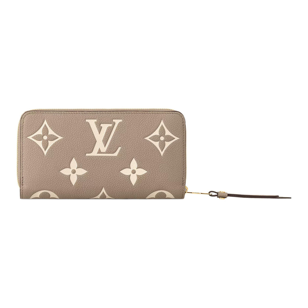 LOUIS VUITTON Zippy Women's Off-White Monogram Empreinte Leather Wallet M69794