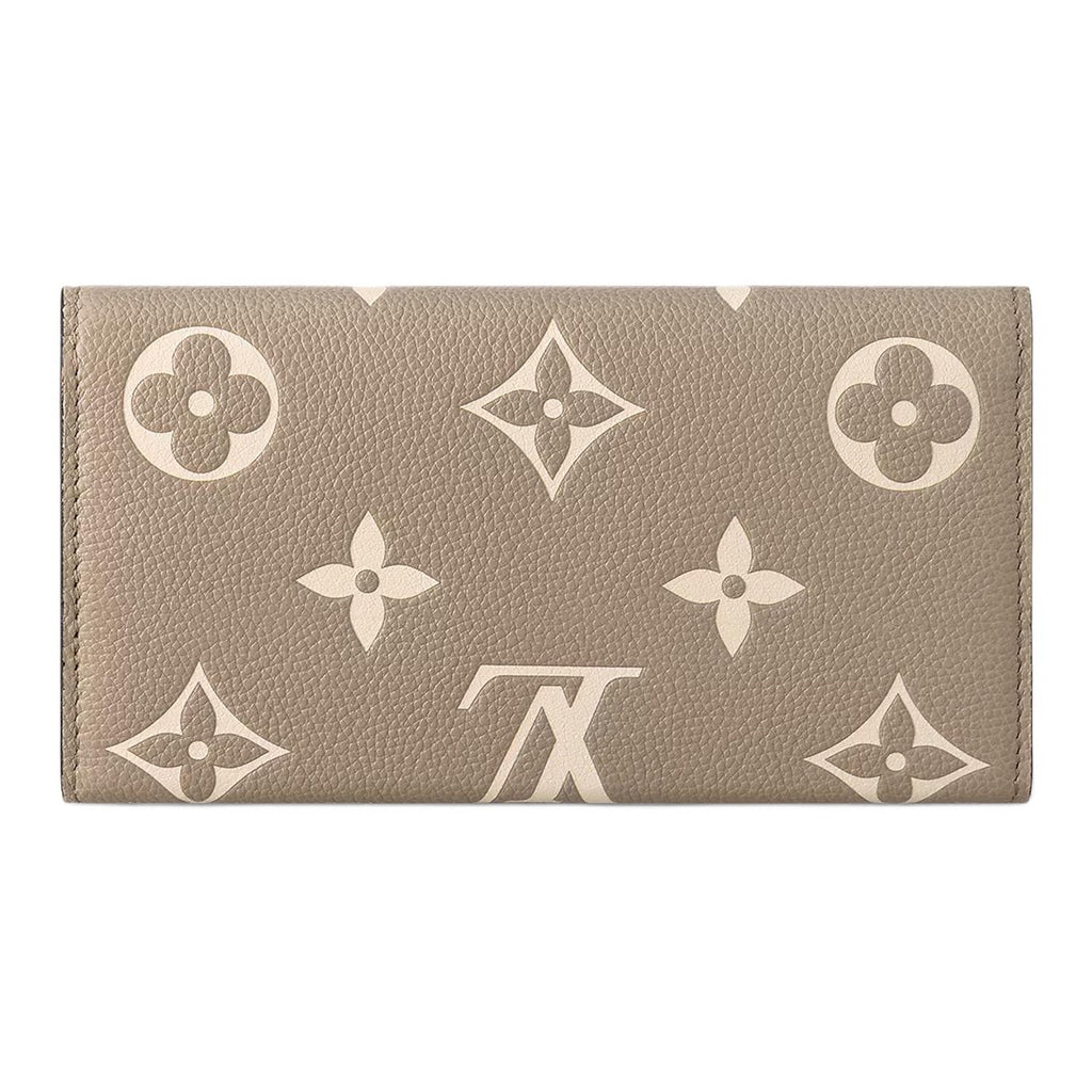 LOUIS VUITTON Sarah Women's Brown Monogram Empreinte Leather Wallet M81049