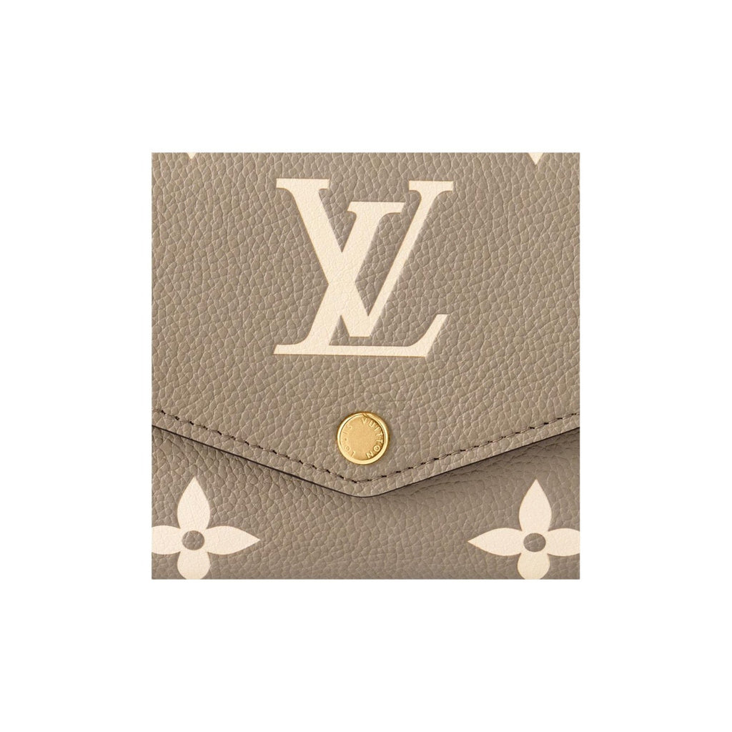 LOUIS VUITTON Sarah Women's Brown Monogram Empreinte Leather Wallet M81049