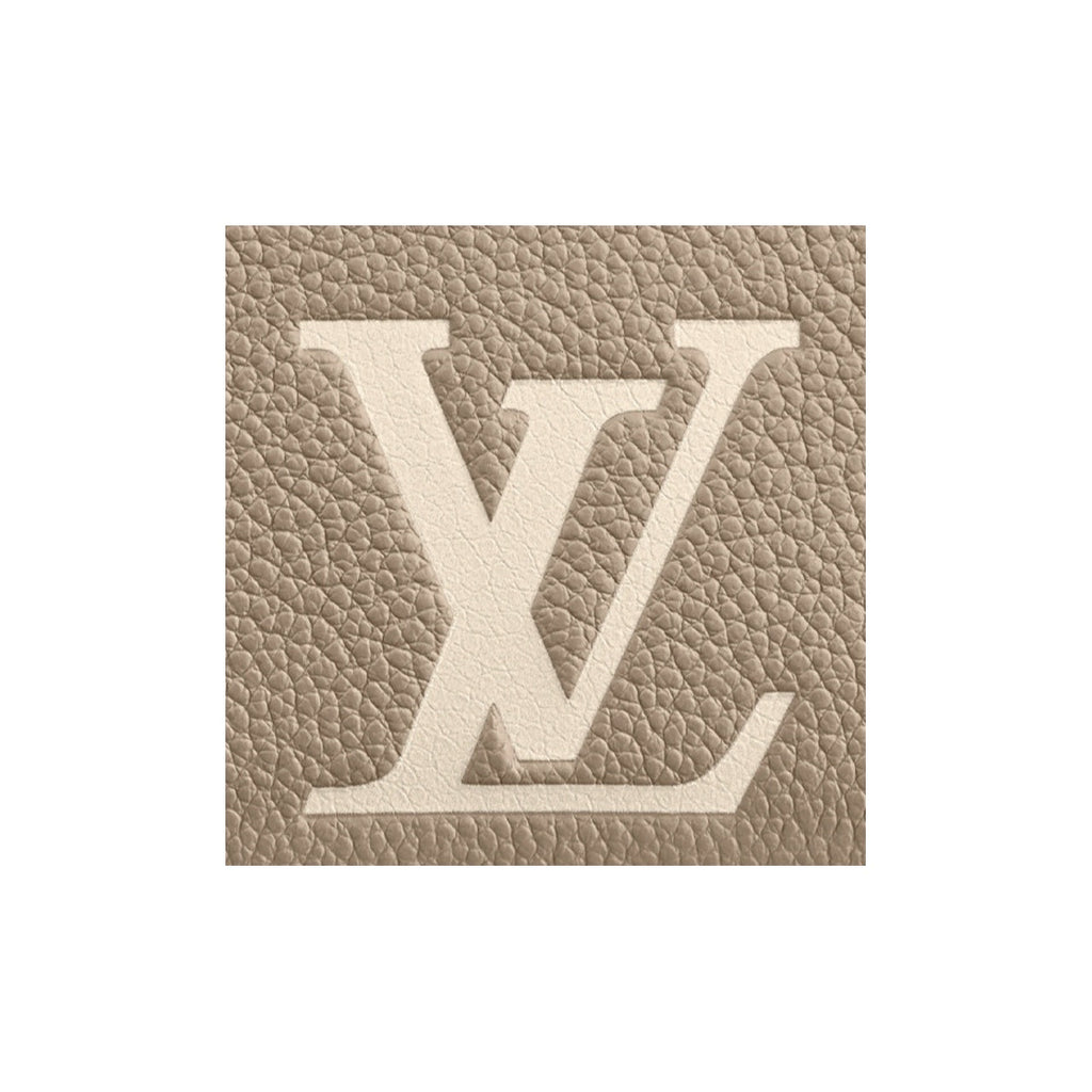 LOUIS VUITTON Zippy Women's Beige Coin Purse with Signature Logo M69797
