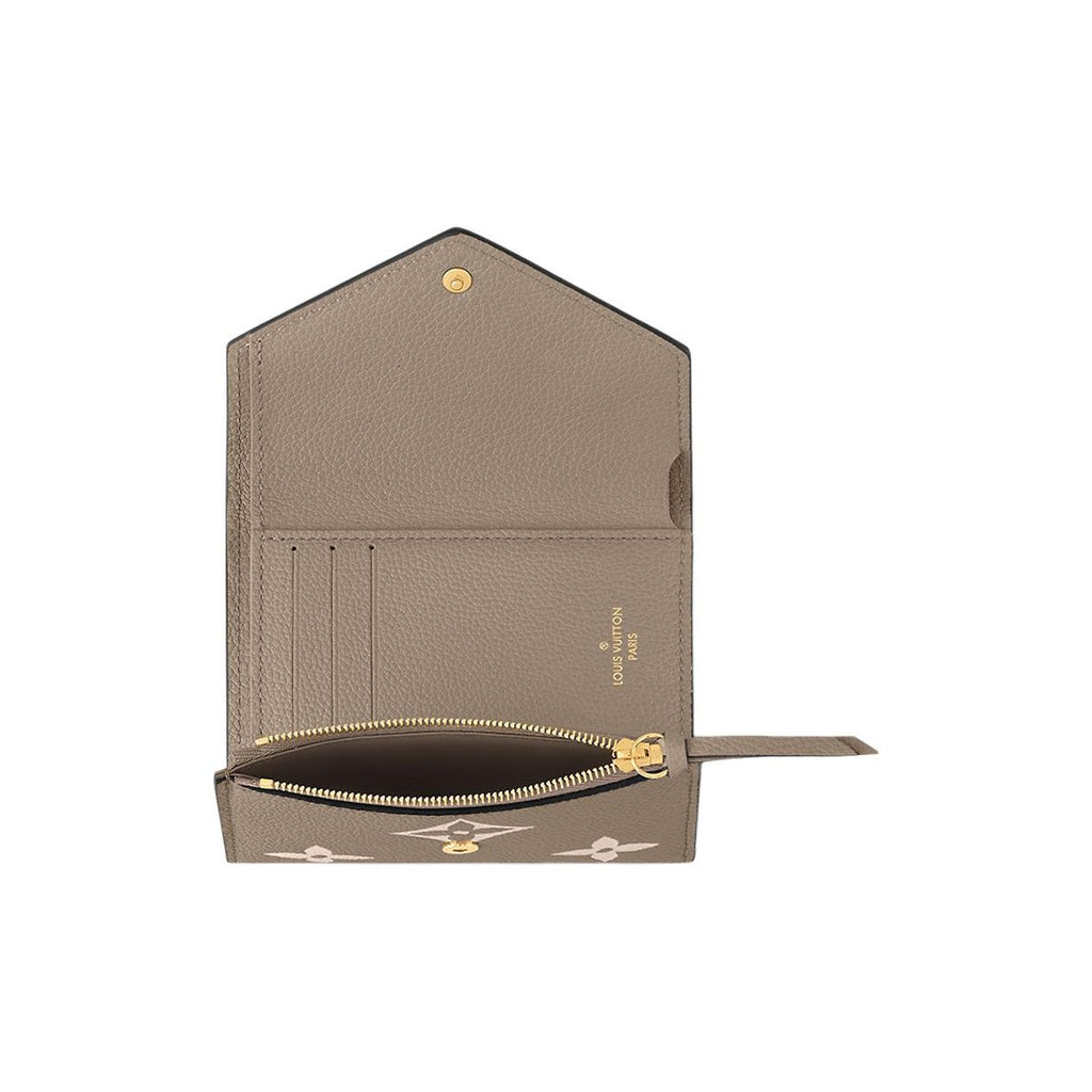 LOUIS VUITTON Victorine Women's Monogram Empreinte Leather Snap Wallet M81861