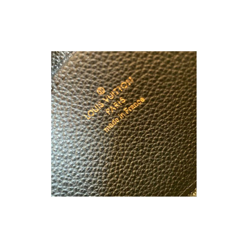 LOUIS VUITTON Zippy Women's Black Embossed Cowhide Leather Zip Wallet M69787