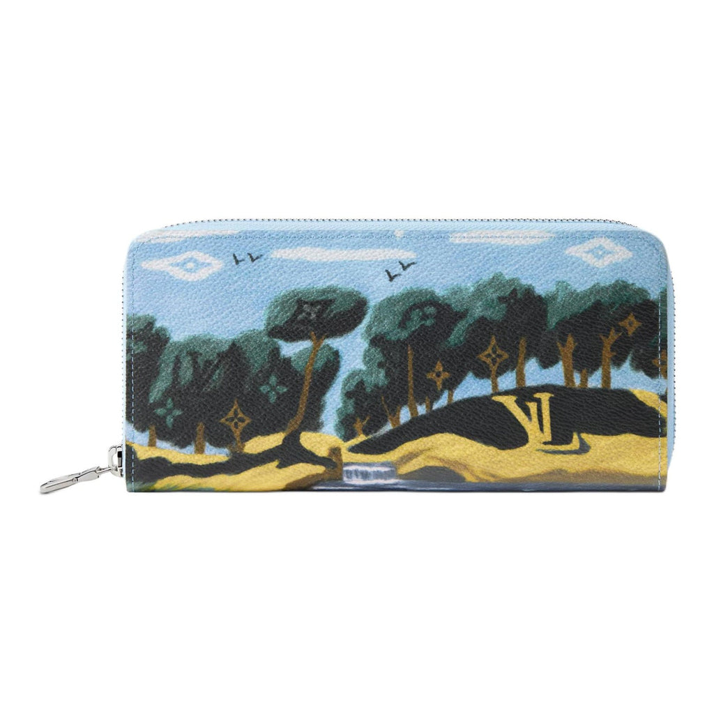 LOUIS VUITTON Zippy Men's Blue Monogram Highland Canvas Wallet M29720