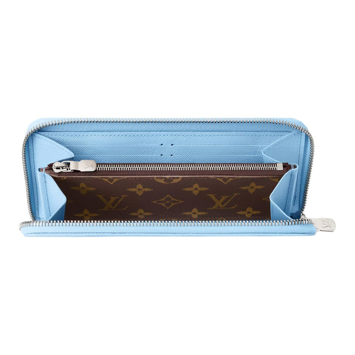 LOUIS VUITTON Zippy Men's Blue Monogram Highland Canvas Wallet M29720